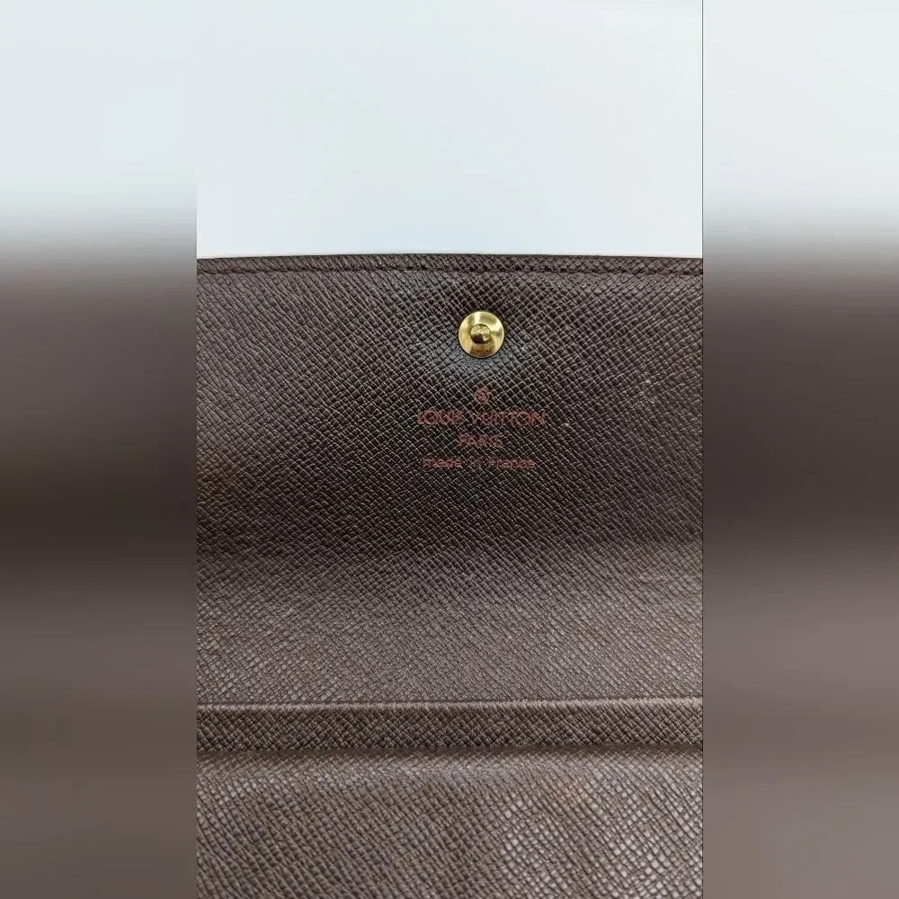 Louis Vuitton Damier Ebene Porte-Tresor Etui Papier Wallet